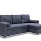 Manhattan Grey 3 Seat Corner Sofa Bed Set - Left or Right - Madefor.Living
