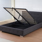 The Oslo Grey Linen Tufted Ottoman Bed