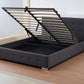 The Oslo Grey Linen Tufted Ottoman Bed