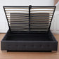 The Oslo Grey Linen Tufted Ottoman Bed