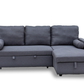 Manhattan Grey 3 Seat Corner Sofa Bed Set - Left or Right - Madefor.Living