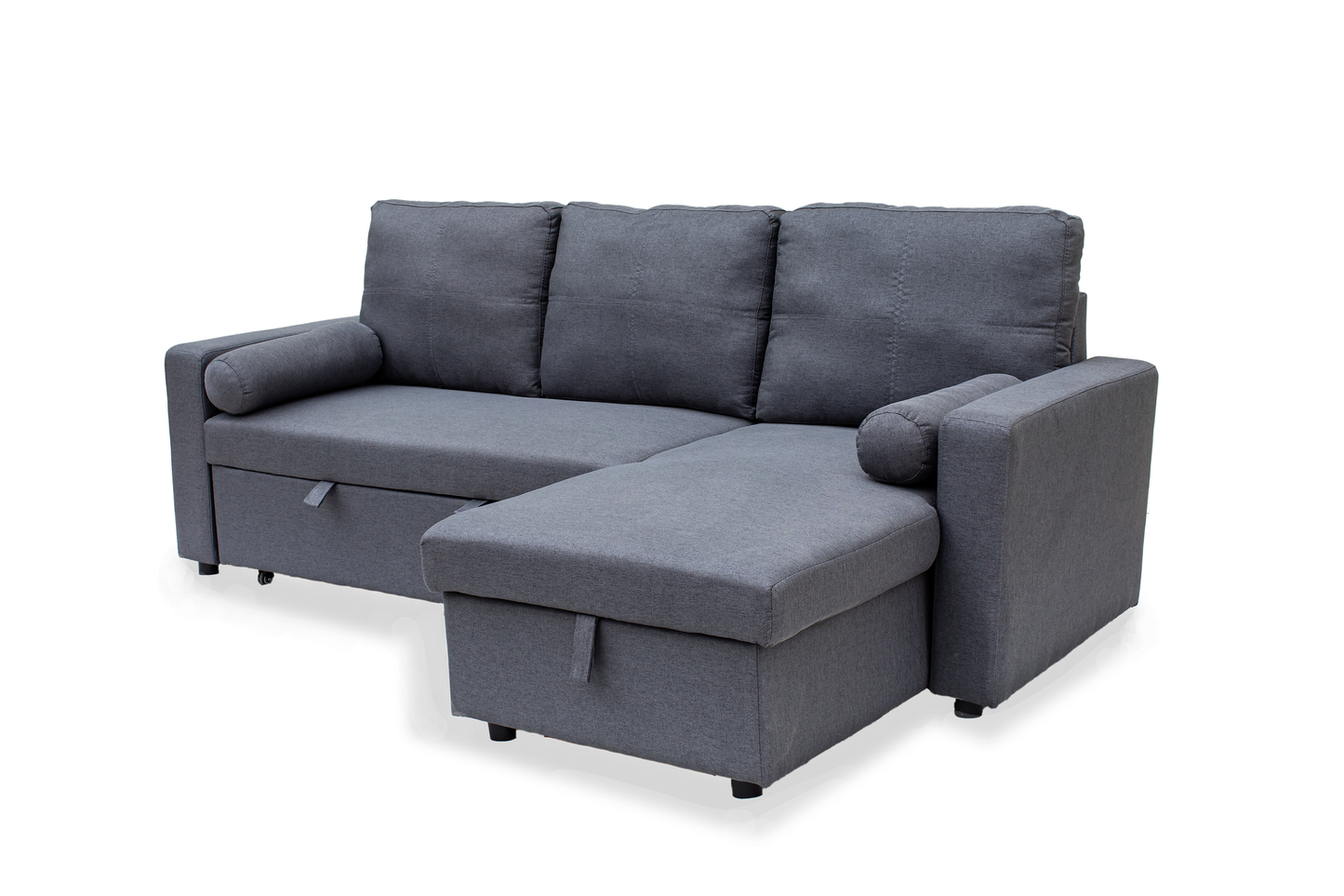 Manhattan Grey 3 Seat Corner Sofa Bed Set - Left or Right - Madefor.Living