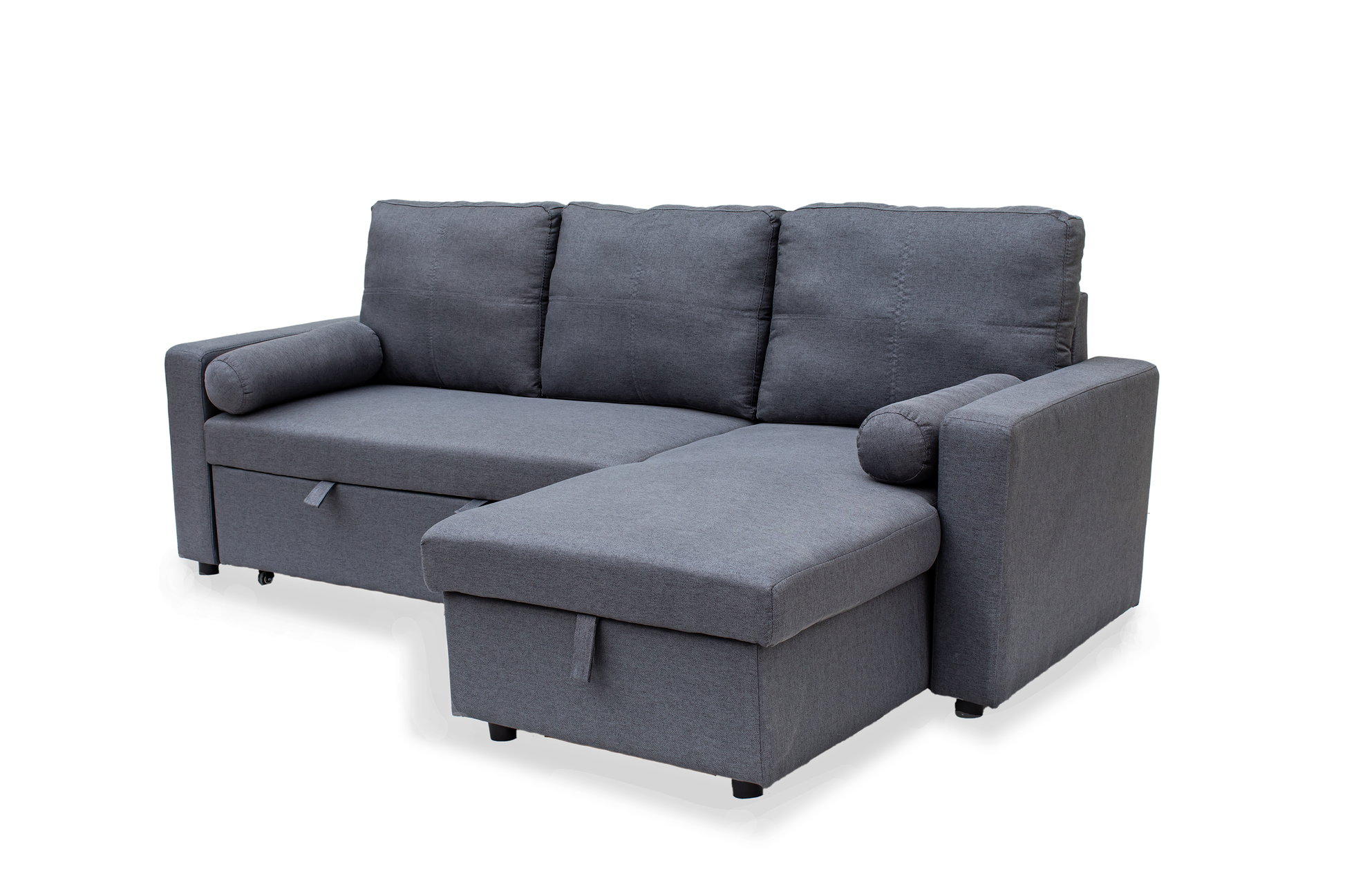 Manhattan Grey 3 Seat Corner Sofa Bed Set - Left or Right - Madefor.Living