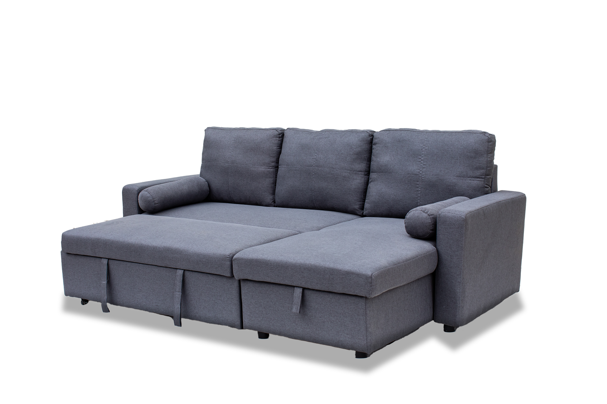 Manhattan Grey 3 Seat Corner Sofa Bed Set - Left or Right - Madefor.Living