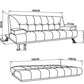 Jace Black Leather 3 Seat Sofa Bed Set