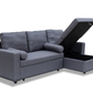 Manhattan Grey 3 Seat Corner Sofa Bed Set - Left or Right - Madefor.Living