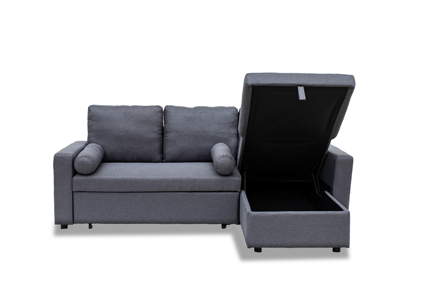 Manhattan Grey 3 Seat Corner Sofa Bed Set - Left or Right - Madefor.Living